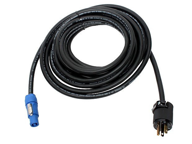 Elite Core Audio PC12-AM-100 PowerCon to Edison Male Power Cable - 100' image 1