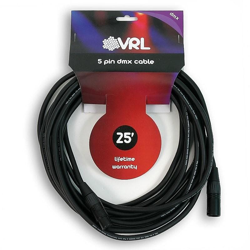 VRL VRLDMX5P25 5 Pin DMX Cable 25' image 1