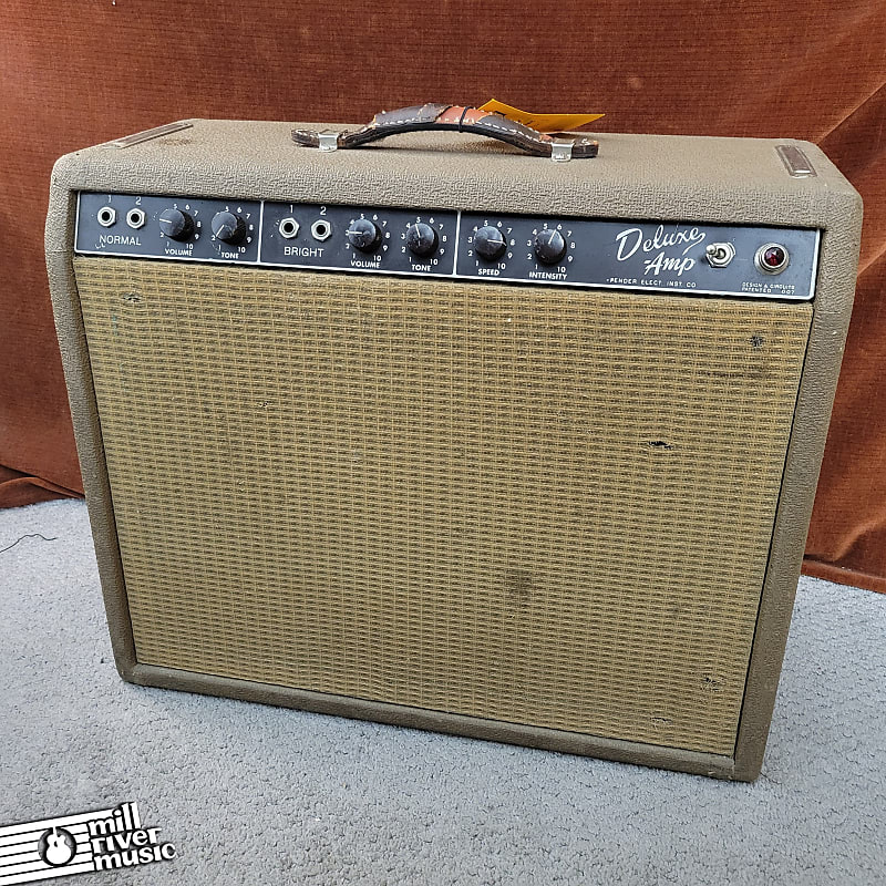 Fender 6G3 Deluxe-Amp Brown Panel Vintage 1962 20W 1x12