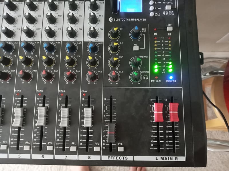 Depusheng DT8 Professional Mixer Sound Board Console 8 Channel