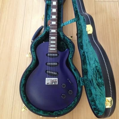 1993 Edwards by ESP Gothic Purple LP Shaped Superstrat Guitar w Premium USA Hardshell Case MIJ Japan image 2