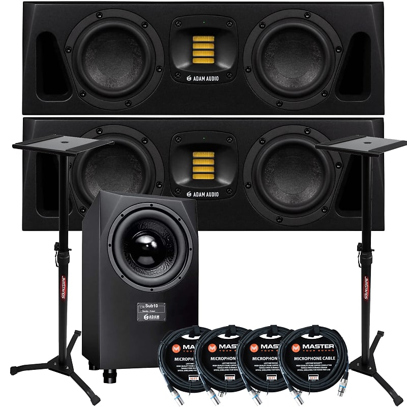  PitbullAudio ADAM Audio A7V 7-Inch Active Studio Monitor  Speaker (Pair) : Musical Instruments