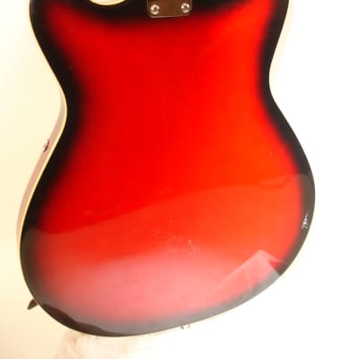 Vintage 1960's Kingston Model 3 Electric Guitar Red Sunburst image 13