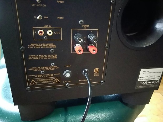 Klipsch ksw 10 replacement amp sales