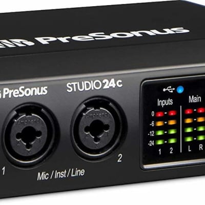 Presonus STUDIO 24C USB C audio MIDI interface  2 in 2-out, 24-bit 192kHz image 5