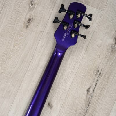 Mint Spector NS Dimension 5 HP Multi-Scale 5-String Bass, Ebony Fretboard, EMG 45DC, Plum Crazy Gloss image 10