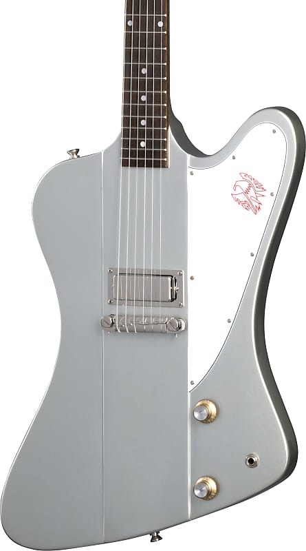 Mint Epiphone Inspired by Gibson Custom 1963 Firebird I Silver Mist w/case image 1