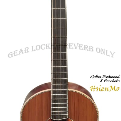 Hsien Mo all solid Sinker Redwood & cocobolo F body Acoustic Guitar (custom made) image 9
