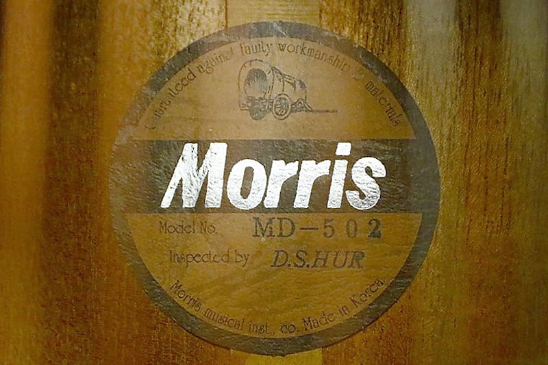 1980's made MORRIS MD Dreadnought Acoustic Guitar MD-502 Made in Korea