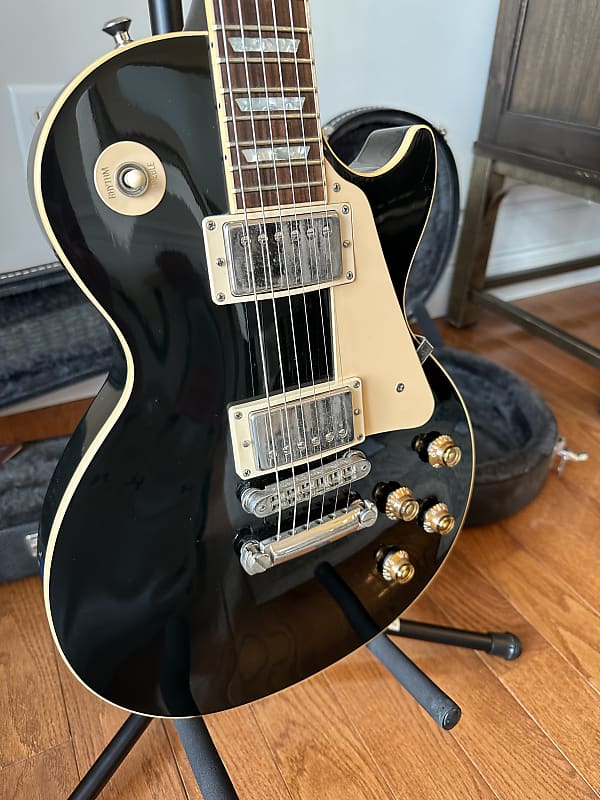 2002 Gibson Les Paul Standard - Ebony Black | Reverb