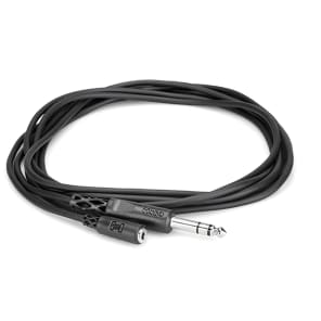 Hosa MHE-310 Stereo Headphone Adaptor Cable, 3.5 mm TRS to 1/4 in TRS - 10 ft image 2