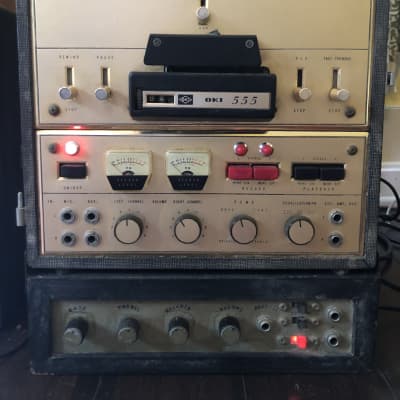 Oki / Heath Kit / Radio Shack  Reel to Reel with custom amp (transistor)  1960s Black & Tan with ano image 1