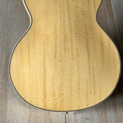 Raven Arch Top 2000 a big beautiful & affordible Blonde Electric Jazz Guitar that is ready to gig. image 4