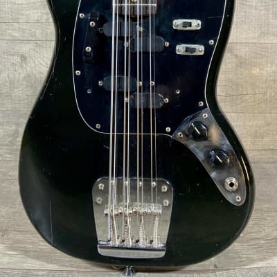 Fender Mustang 8-String Bass 1975 Black image 2