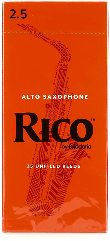 D'Addario RIA2525 - Rico Alto Saxophone Reeds - 2.5 (25-pack) image 1