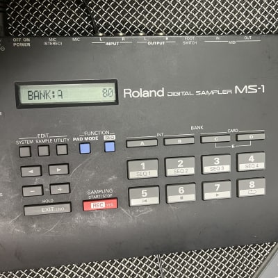 Roland MS-1 Digital Sampler Black 1990s | Reverb