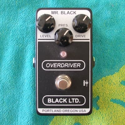 Mr. Black Overdriver guitar pedal distortion EX w/ box & candy ZCD image 2