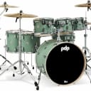 PDP Pacific Drums Concept Series 7pc 100% Maple Shell Pack, Satin Seafoam PDCM22