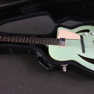Triggs Archtop Oddysey Prototype Carve top 2008 Surf Green-Gold Hardware- Hardshell Case image 12