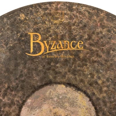 Meinl Byzance Extra Dry Thin Crash Cymbal 18 image 4