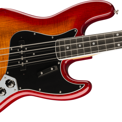 Fender Rarities Flame Ash Top Jazz Bass®, Ebony Fingerboard, Plasma Red Burst image 1