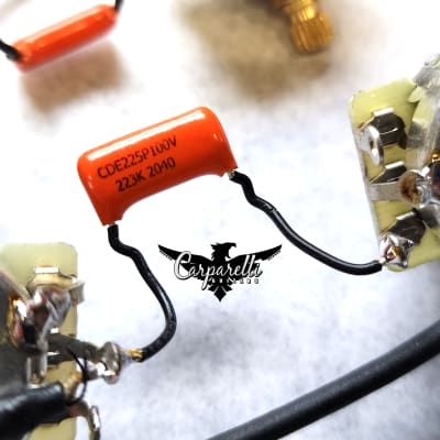 Carparelli Pro Pots ES335 Epiphone Casino Pre-wired Harness Kit Orange  Drops, Pure-Tone Jack | Reverb