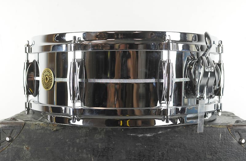 Gretsch 5x14 USA Custom Ham. Chrome Over Brass Snare – Drumland Canada