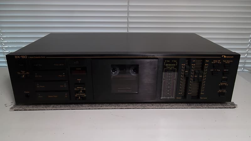 1984 Nakamichi BX-150 Black Stereo Cassette Deck 1-Owner Serviced New Belts & Tire 07-2022 VG #509 image 1
