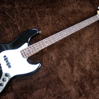 Vintage 1989  Fenix by Young Chang - Jazz Bass - Black - First Series With The Old Headstock image 2