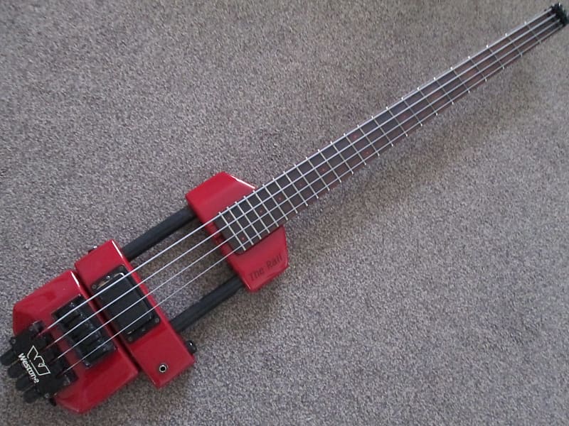 Westone The Rail headless bass c.1985 red | Reverb
