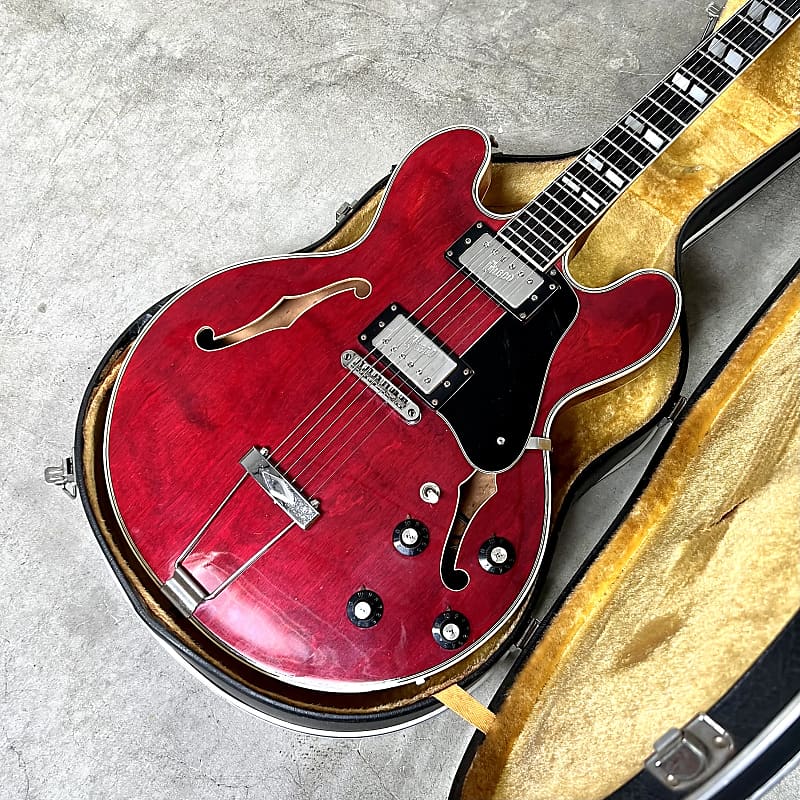 Greco SA-700 c 1970’s Cherry es-335 original vintage MIJ Japan Matsumoku  fujigen