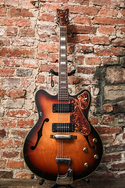 Vintage Japan Rare Guyatone ES Hollowbody SG32-T 1972