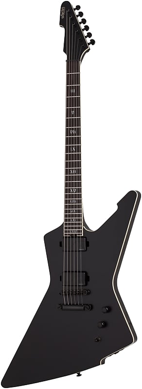 SCHECTER E-Gitarre, SLS Elite E-1 Evil Twin, Satin Black image 1