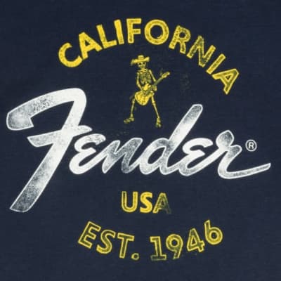 Fender Baja Blue T-Shirt, Blue, XL (EXTRA LARGE) 919-0117-606 image 2