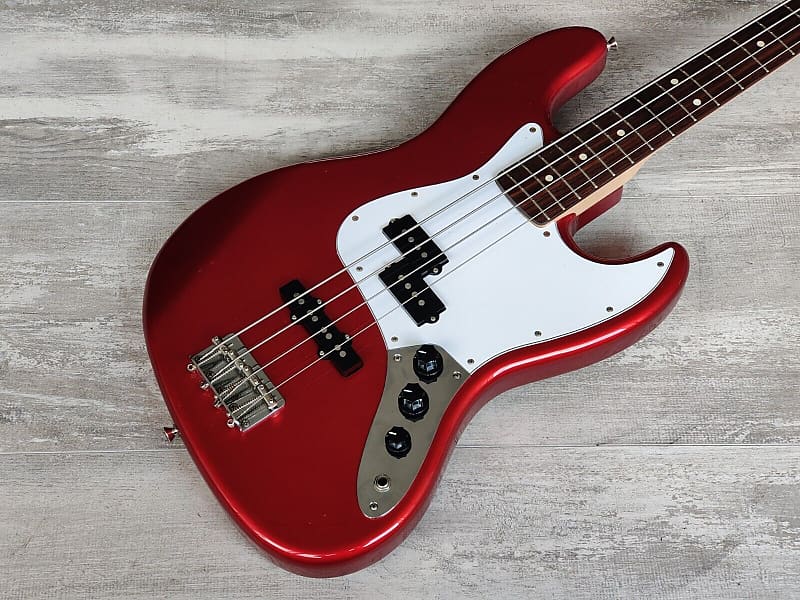 2010 Fender Japan JB-STD/PJ PJ Jazz Bass (Candy Apple Red