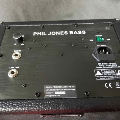 Phil Jones PB100 100w Neo 5x2" Powered Bass Cabinet w Cover image 6