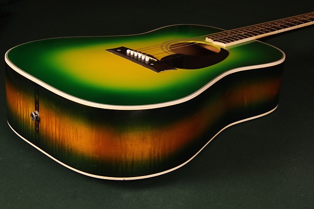 Vintage 1960's Grammer G58 Custom Rare Greenburst w/ HSC image 1