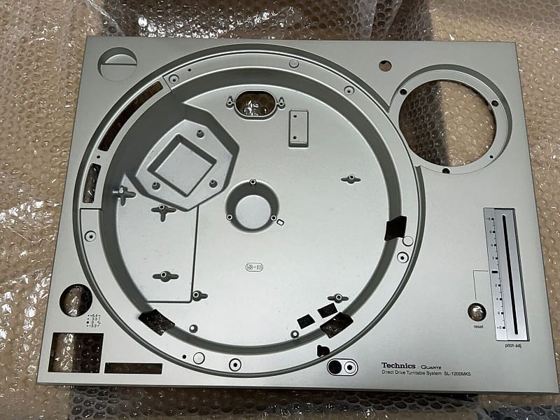 Technics SL-1200 MK5 Cabinet / Plinth / Top / Panel /Chassis - RKM0101H-S Silver  			