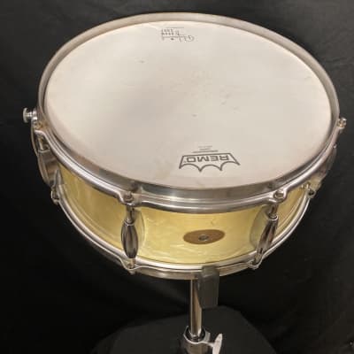 Rikki Rocket's Poison, Slingerland 5x14" Radio King Snare Drum 1951 - Marine Pearl image 4