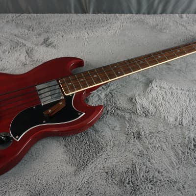 Gaban SG Bass - Cherry 4-String Bass Guitar image 4