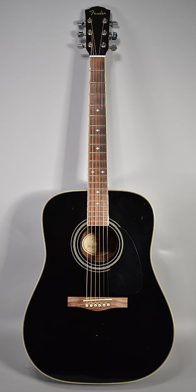 1997 Fender DG-16 Acoustic Black image 1