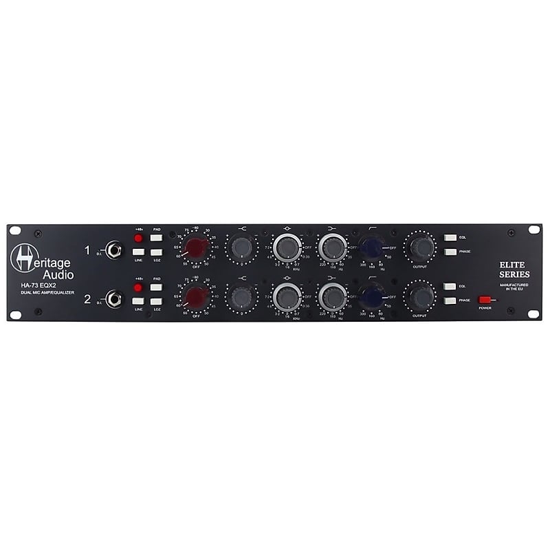 Heritage Audio HA73EQX2 Elite Series 2-Channel Microphone Preamplifier with Equalizer image 1