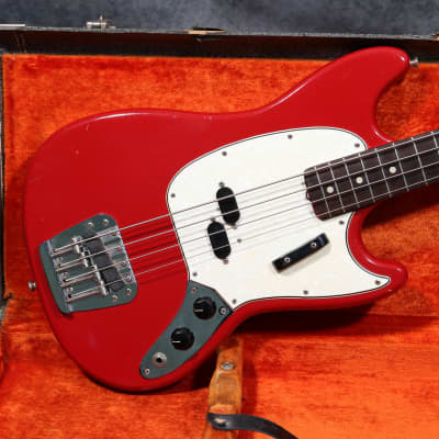 1967 Fender Mustang Bass - Dakota Red - OHSC for sale