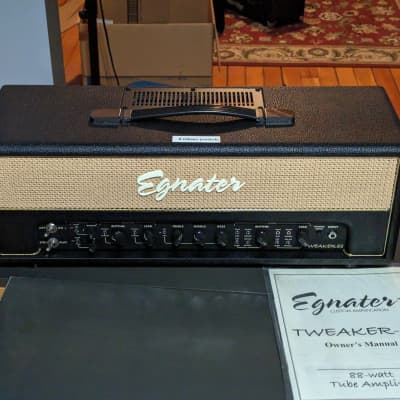 Egnater Tweaker 88w 2-Channel Tube Guitar Head 2010s - Black with Tweed Faceplate for sale