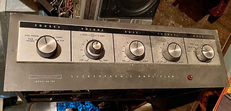 1961 Daystrom Heath DA-282 Stereo Tube Amplifier *Parts/Repair*  			