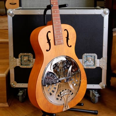 Epiphone Dobro Hound Dog Round Neck Resonator Guitar Vintage Brown image 7