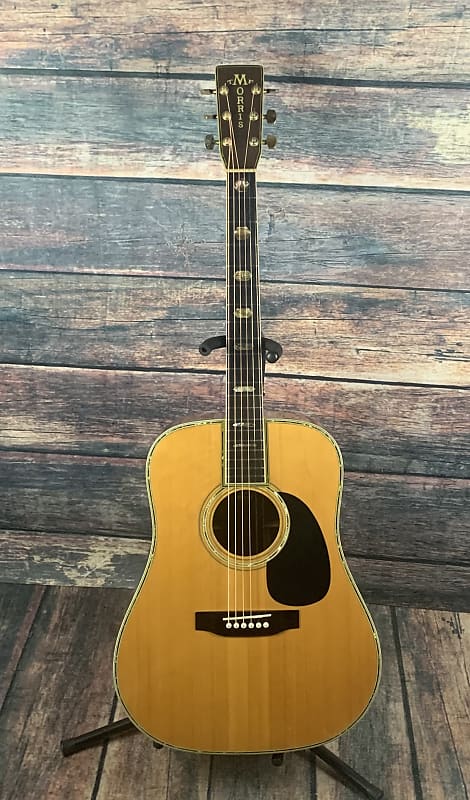 Used Morris W-100 Japanese Made Acoustic Guitar with Case | Reverb