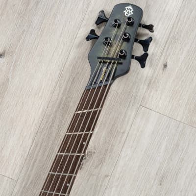 Spector NS Dimension 5 Multi-Scale 5-String Left-Handed Bass, Haunted Moss Matte image 8