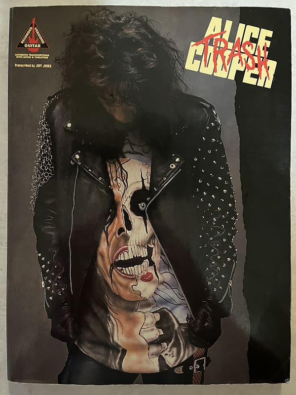 Alice Cooper -Trash - Guitar Tab / Tablature Book | Reverb