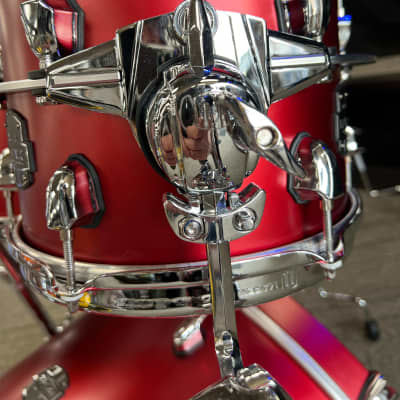 Mapex  Saturn Evolution 5 Pc Workhorse Shell Pack 10x8, 12x9, 14x14, 16x16, 22x18 Tuscan Red/Chrome image 8